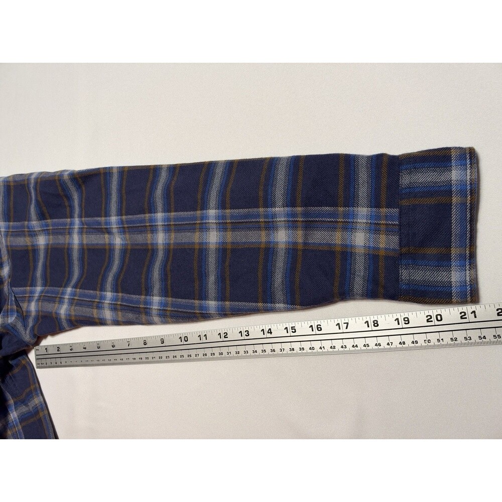 Eddie Bauer Button Shirt Plaid Long Sleeve Flannel Casual Preppy Men’s Size XL - Picture 6 of 10